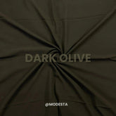 Plain Georgette - Dark Olive #41